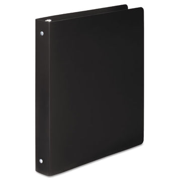 Wilson Jones® Accohide Poly Round Ring Binder, 3 Rings, 1" Capacity, 11 X 8.5, Black freeshipping - TVN Wholesale